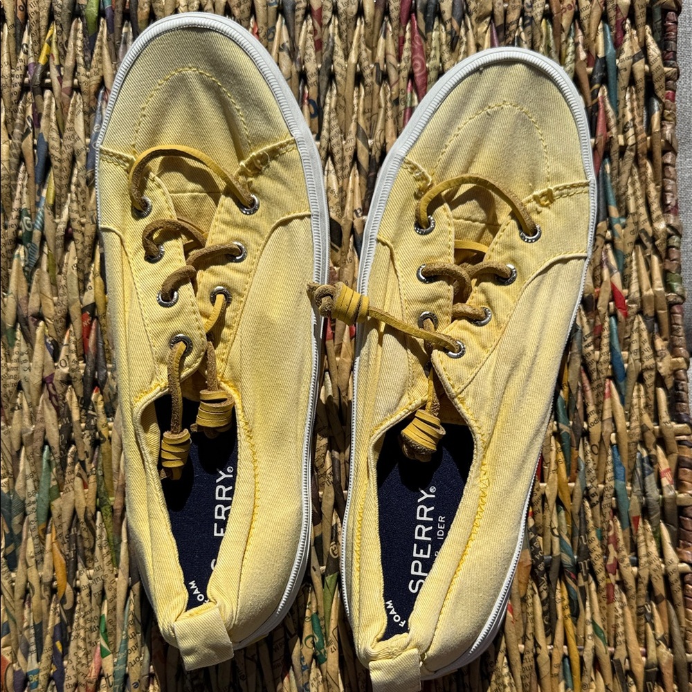 Sperry Sunny Yellow Canvas Shoes